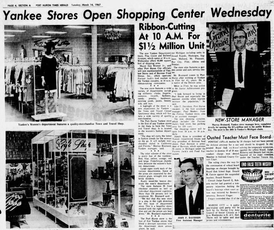 Yankee Stores - March 1967 Article (newer photo)